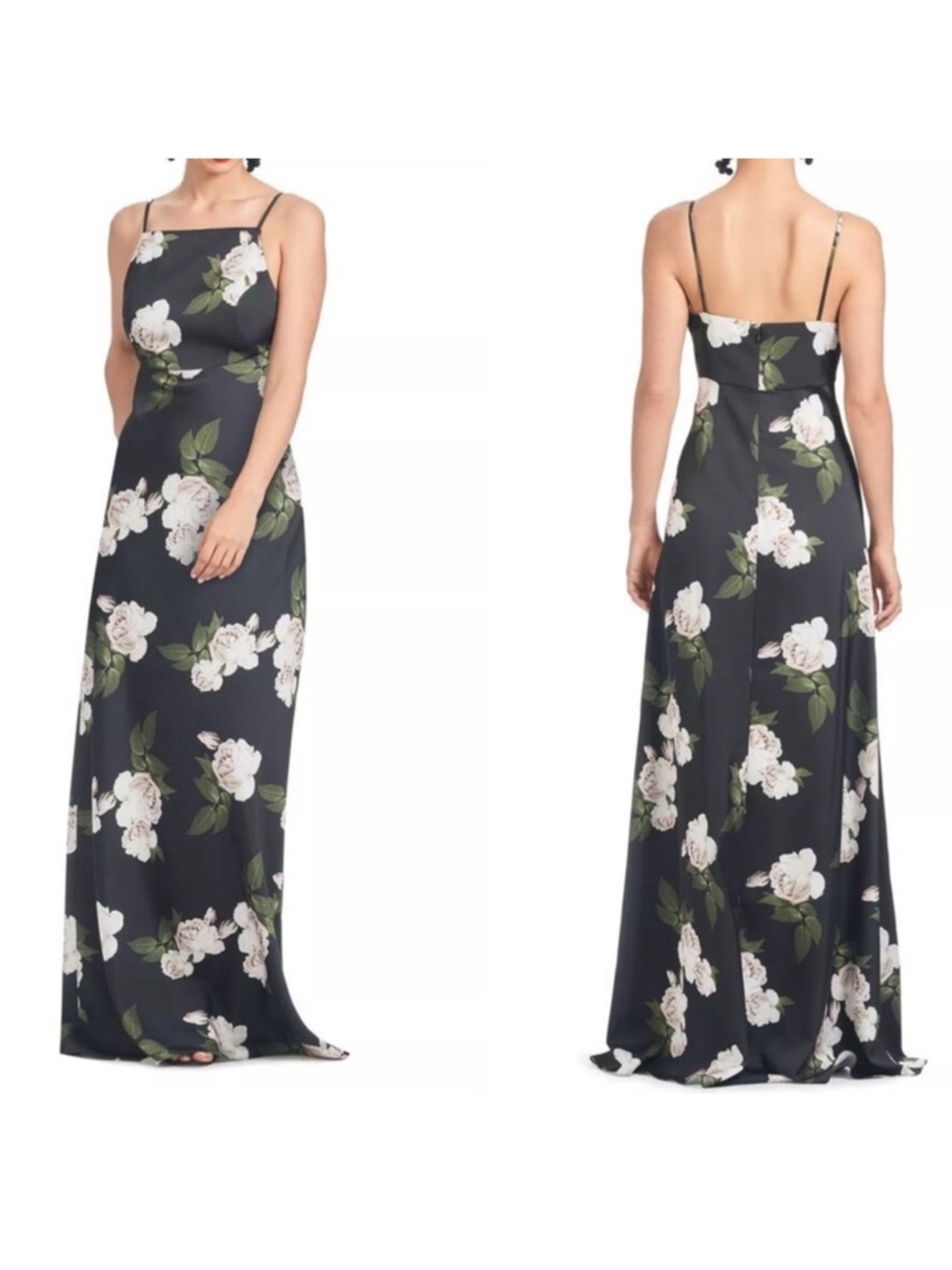 Sachin + Babi Alta Shyla Floral Maxi Dress in Obsidian Blooms Size 2
